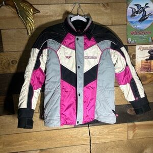 Women's Pink and Black Ski Jacket